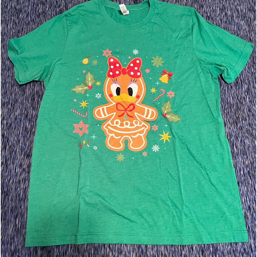 NWT- custom Disney Daisy Duck gingerbread Christmas T-Shirt size XL